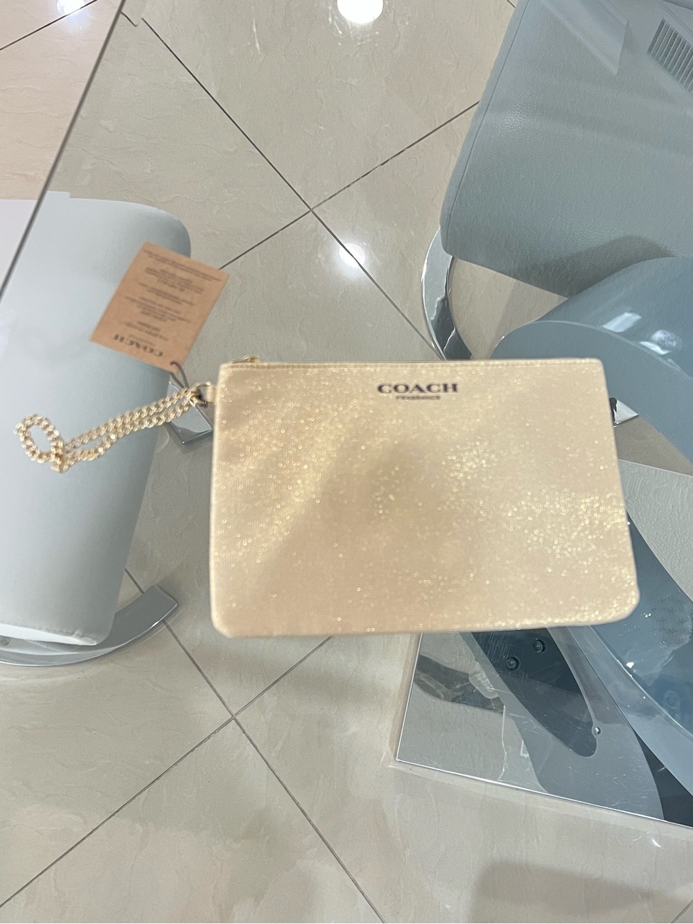 COACH Glitter Cosmetic Bag Pouch (NWT)